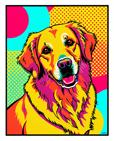 Custom pet portrait metal print wall art