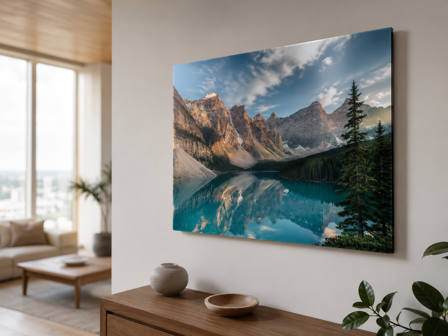 Aluminum photo print