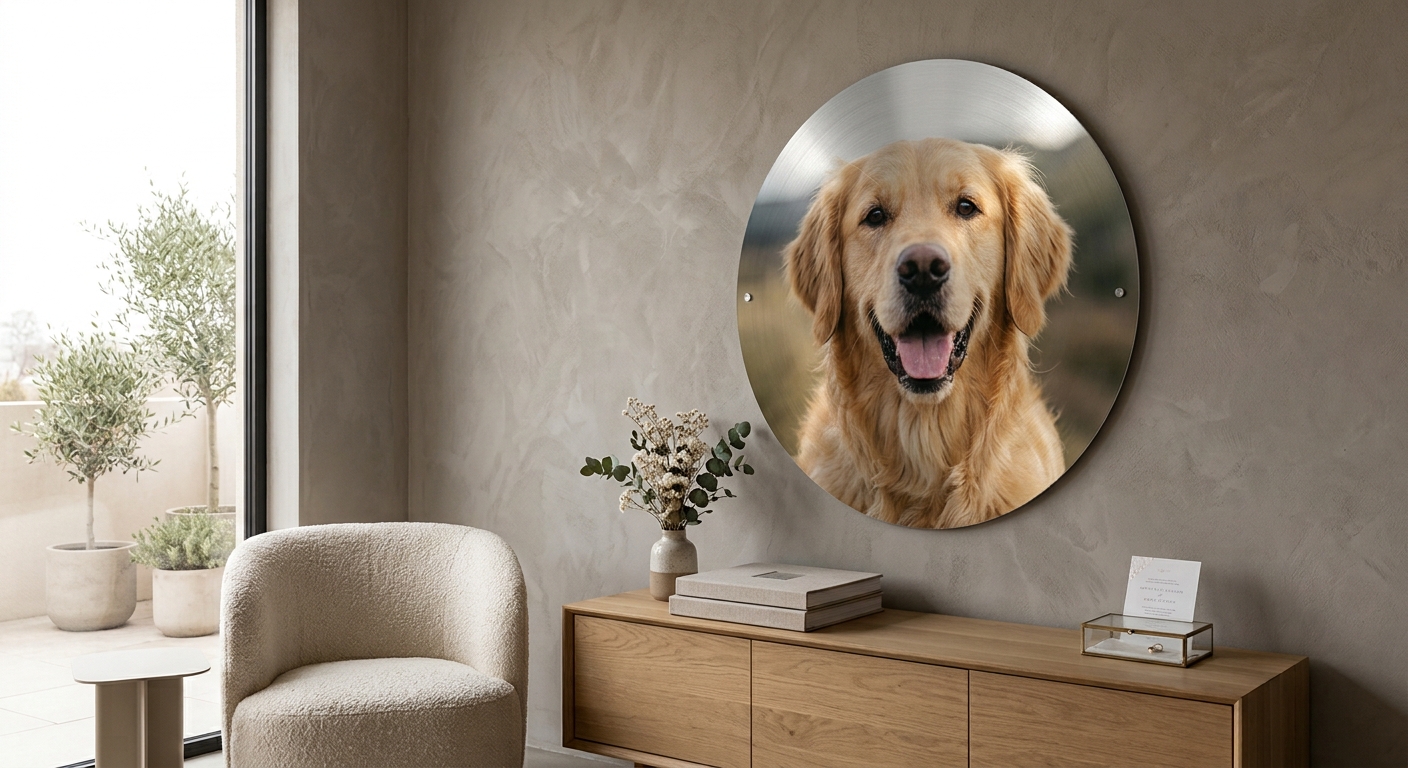 Pet Portrait on Metal