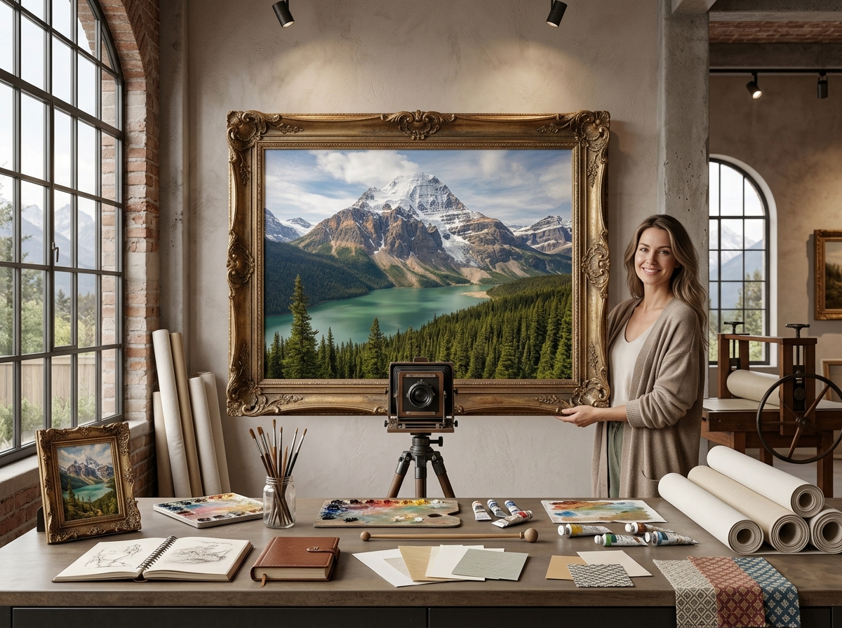 Traditional canvas print wall art